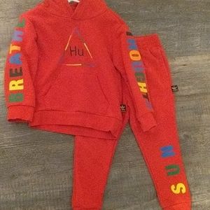 Pharrell Williams by Adidas sweatsuit combo